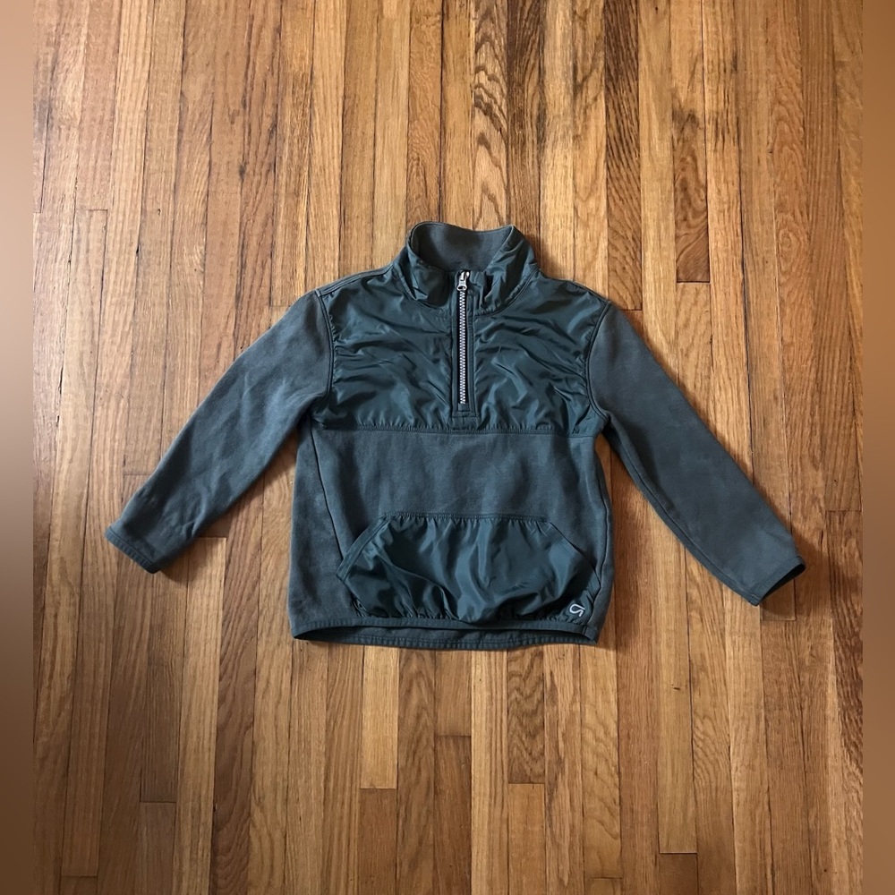 GapFit XS Half Zip Olive Green Athletic Sweatshirt